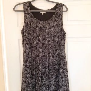 Max Studio black dress floral print